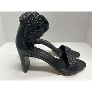 Matisse Women’s New Hope Braided Ankle Strap Heels Sandals Black Size 8.5M New
